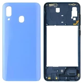Samsung Galaxy A40  - SM-A405F FULL Kasa Arka Kapak Takım MAVİ - 1