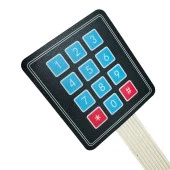 3x4 Membran Tuş Takımı Keypad(12 Buton) thumbnail 2