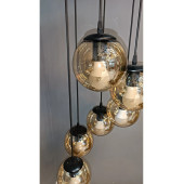 9lu glob camlı sarkıt avize - 2