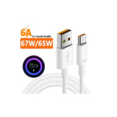 Xiaomi 67W Turbo Type-C şarj kablosu Redmi Mi Telefon Uyumlu şarj Kablosu 6A Uyumlu TURBO Şarj Data Kablosu - 1