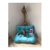 Puf Yeni Koleksiyon Petek Önü Palet Yer Minderi Turkuvaz thumbnail 1