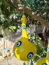 Bahçe Dekorasyon Seti Boyanmış Su kabağı 5'li Paket - 3