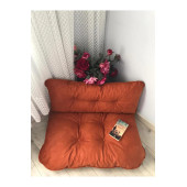 Puf Petek Önü Palet Yer Minderi Kiremit Rengi thumbnail 1