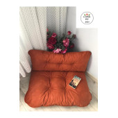 Puf Petek Önü Palet Yer Minderi Kiremit Rengi thumbnail 2