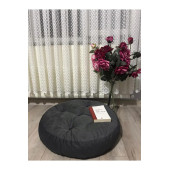 Puf Yuvarlak Antrasit Yer Minderi 70x70 thumbnail 1