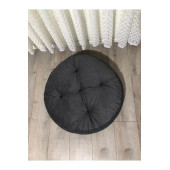 Puf Yuvarlak Antrasit Yer Minderi 70x70 thumbnail 2