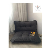 Puf Petek Önü Palet Yer Minderi Ikili Takım Antrasit 70x100cm thumbnail 2