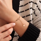 Su Yolu Altın Prenses Zincir Bileklik thumbnail 3