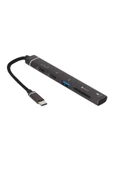 4 1 Otg- Usb Çoğaltıcı Hemde Kart Okuyuculu Usb Hub Telefon Tablet Için Type-c Girişli - 4