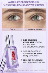 L'Oreal Paris Revitalift Filler Göz Çevresini Aydınlatıcı, Koyu Halka Görünümünü Azaltan Göz Serumu 20ml thumbnail 4