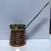 İŞLEMELİ KLASİK CEZVE NO:2 KIRMIZI - 1