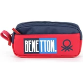 United Colors of Benetton Çift Bölmeli Kırmızı Kalem Çantası 03791 - 1