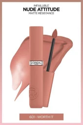 Loreal Paris Infaillible Matte Resistance Likit Mat Ruj - 601 Worth It - 1