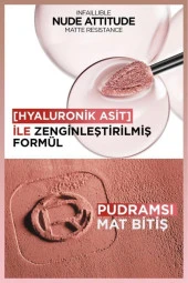 Loreal Paris Infaillible Matte Resistance Likit Mat Ruj - 601 Worth It - 4