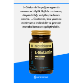 Microbiome L-glutamin 1000 Mg 60 Tablet Aminoasit Amino Asit (L-GLUTAMİNE) - 2