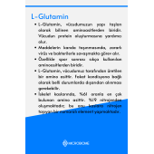 Microbiome L-glutamin 1000 Mg 60 Tablet Aminoasit Amino Asit (L-GLUTAMİNE) - 3