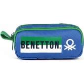 United Colors of Benetton Çift Bölmeli Mavi Kalem Çantası 04277 thumbnail 1