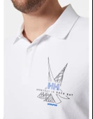 Helly Hansen Hp Race Erkek Polo Tişört HHA.34416.001 Beyaz thumbnail 5