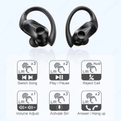 Lenovo ThinkPlus LP75 Kablosuz Şarj Göstergeli Sporcu Bluetooth Kulaklık Beyaz - 6