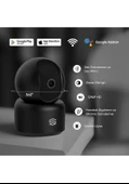 Akıllı Wi-Fi Kamera 360° 1296p 2k - 2