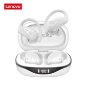 Lenovo ThinkPlus LP75 Kablosuz Şarj Göstergeli Sporcu Bluetooth Kulaklık Beyaz - 1