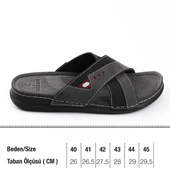 Gezer 11474 Siyah Günlük Yazlık Erkek Terlik - 1
