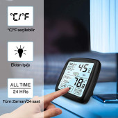 Loyka TST Dokunmatik Sıcaklık ve Nem Ölçer thumbnail 3