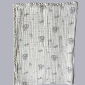 Müslin Tavşan Bebek Örtüsü 90*110cm - 2