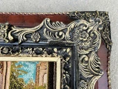 Çay Partisi Adlı İran Tebriz Halı Tablo 95x74cm - Duvar Halı Kilim Tablo thumbnail 5