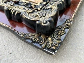 Çay Partisi Adlı İran Tebriz Halı Tablo 95x74cm - Duvar Halı Kilim Tablo thumbnail 6