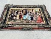 Çay Partisi Adlı İran Tebriz Halı Tablo 95x74cm - Duvar Halı Kilim Tablo thumbnail 10