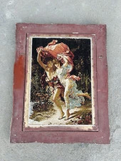 Aşkın Sıcaklığı Adlı İran Tebriz Halı Tablo 77x97cm - Duvar Halı Kilim Tablo thumbnail 8