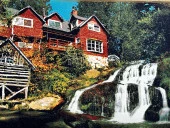 Doğanın Kalbindeki Yuva Adlı İran Tebriz Halı Tablo 100x81cm - Duvar Halı Kilim Tablo thumbnail 2