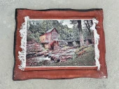 Saklı Değirmen Adlı İran Tebriz Halı Tablo 95x75cm - Duvar Halı Kilim Tablo thumbnail 9