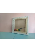 20x20 Resimli Tuval Çocuk Boyama Seti- Kedi resimli 3 boya 1 fırça - 3