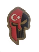 Single Sword Kuru Kafa Plastik Patch - Peç - 3