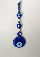 Cam Nazar Kötü Göz Kovucu Hand Made Ağaç Duvar Dekorasyonu Hasır Nazarlık Duvar Ağaç Ev Süsü - 1