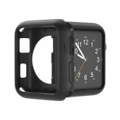 iOS Uyumlu Watch 38 - 40 - 42 - 44 Mm Yumuşak Siyah Premium Silikon Kılıf - 1