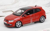 Bburago Volkswagen Polo GTİ Mark 5 Kırmızı 1:24 Model Araba thumbnail 2