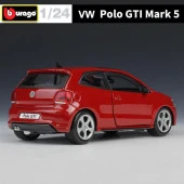 Bburago Volkswagen Polo GTİ Mark 5 Kırmızı 1:24 Model Araba thumbnail 4