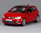 Bburago Volkswagen Polo GTİ Mark 5 Kırmızı 1:24 Model Araba thumbnail 5