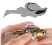 Captain 3069 Jumping Soft 7.5cm 14gr Levrek Silikonu Suni Yem thumbnail 2