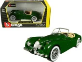 Bburago Jaguar XK 120 Roadser (1951) Yeşil 1:24 Model Araba thumbnail 7