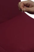 Spandex Mikro Petek Kumaş Likralı Lastikli Tüylenmez 6'lı Sandalye Kılıfı Kaliteli Sandalye Örtüsü - 3