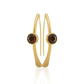 Kadir Jewellery 22 Ayar Altın Kaplama Kadın Taşlı Küpe -El İşçiliği Ve Hipoalerjenik Küpe thumbnail 5