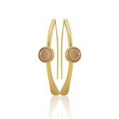 Kadir Jewellery 22 Ayar Altın Kaplama Kadın Taşlı Küpe -El İşçiliği Ve Hipoalerjenik Küpe thumbnail 7