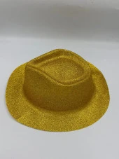 Gold Simli Kovboy Şapkası 30x25 cm thumbnail 1