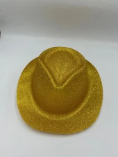 Gold Simli Kovboy Şapkası 30x25 cm thumbnail 2