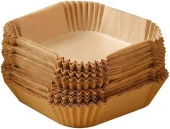 Dolpfin Yağlı Airfryer Fırın Fritöz Tepsi Pişirme Kızartma Kağıdı - Kare - 20 Cm. - 250 Adet thumbnail 3