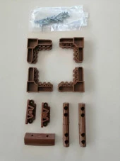 17*25 PENCERE SİNEKLİK TAM TAKIM AHŞAP DESEN - 2